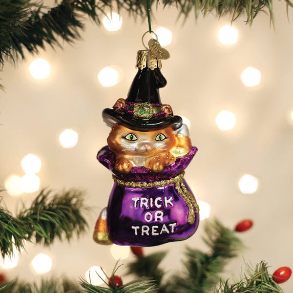 Old World Christmas Trick-or-treat Kitty Ornament