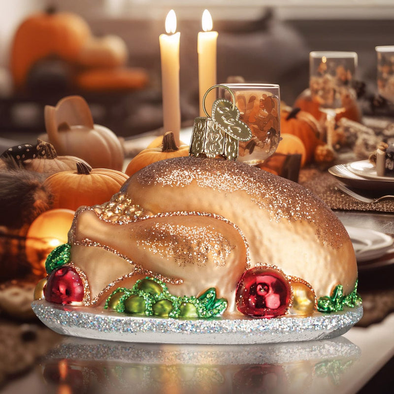 Old World Christmas Turkey Platter Ornament