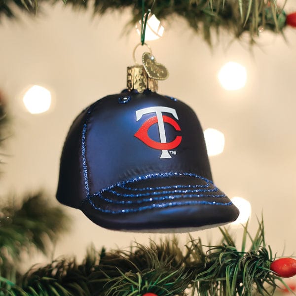 Old World Christmas Twins Baseball Cap Ornament