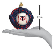 Old World Christmas Twins Baseball Mitt Ornament