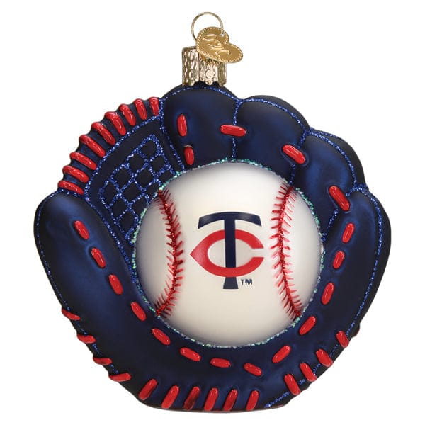 Old World Christmas Twins Baseball Mitt Ornament