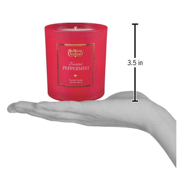 Old World Christmas Twisted Peppermint Candle