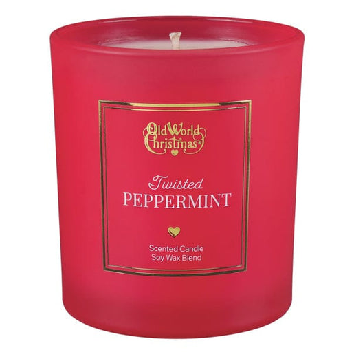Old World Christmas Twisted Peppermint Candle