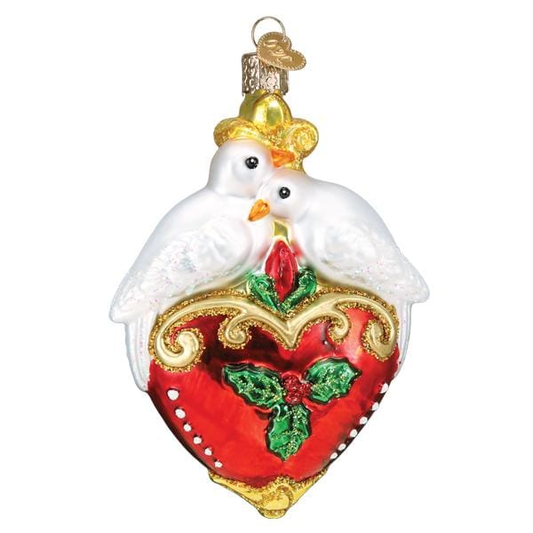 Old World Christmas Two Turtle Doves Ornament