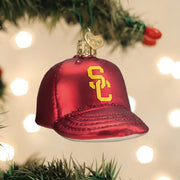 Old World Christmas USC Baseball Cap Ornament