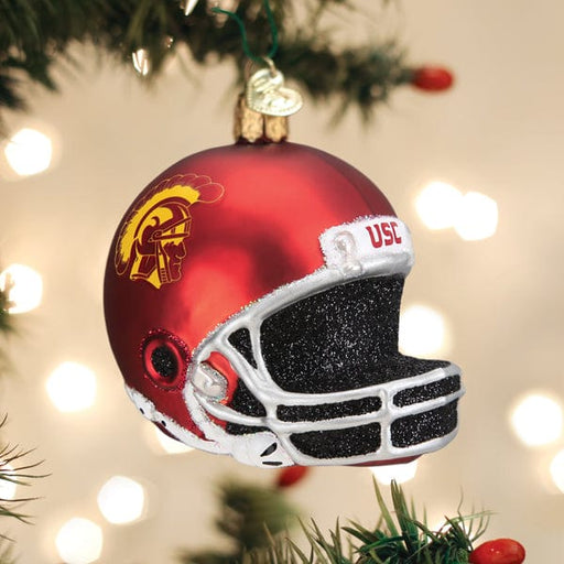Old World Christmas USC Football Helmet Ornament
