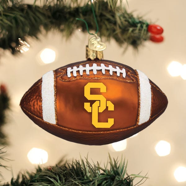 Old World Christmas USC Football Ornament