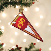 Old World Christmas USC Pennant Ornament