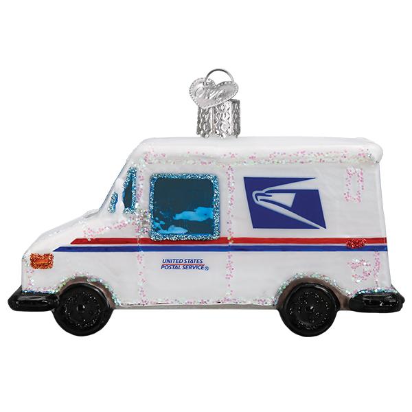 Old World Christmas USPS Mail Truck Ornament