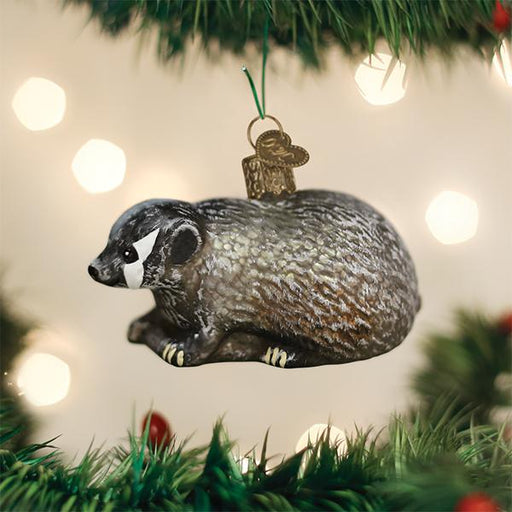 Old World Christmas Vintage Badger Ornament