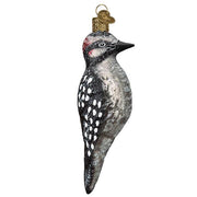Old World Christmas Vintage Hairy Woodpecker Ornament