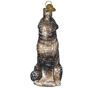 Old World Christmas Vintage Howling Wolf Ornament