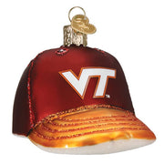 Old World Christmas Virginia Tech Baseball Cap Ornament