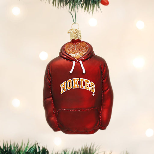 Old World Christmas Virginia Tech Hoodie Ornament