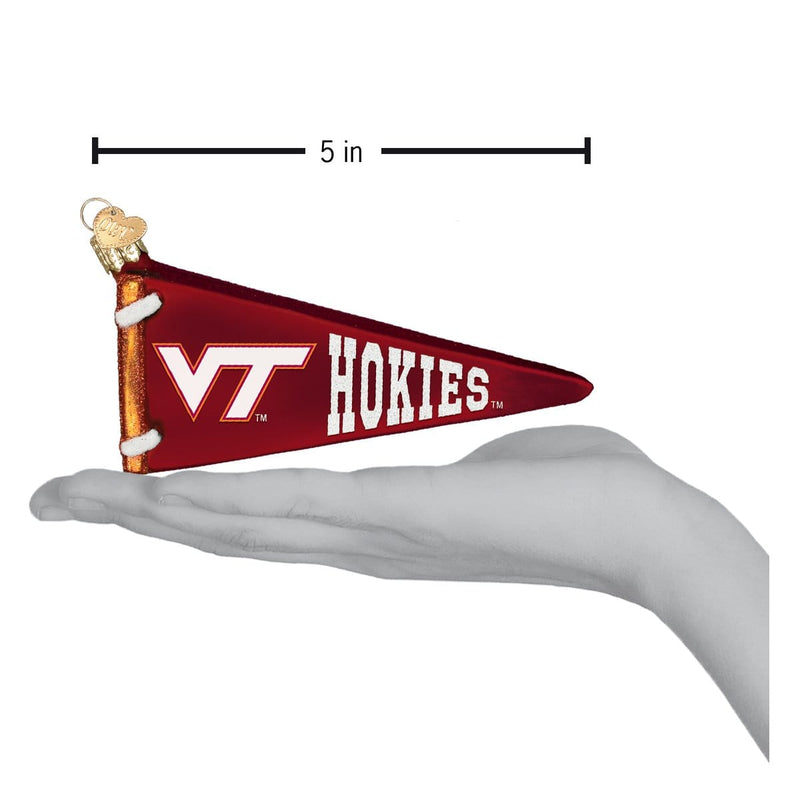 Old World Christmas Virginia Tech Pennant Ornament