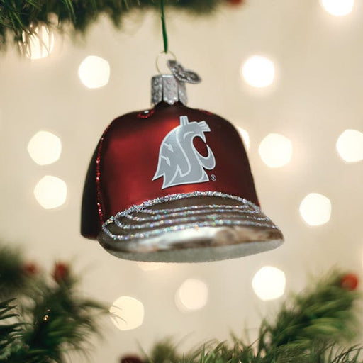 Old World Christmas Washington State Baseball Cap Ornament