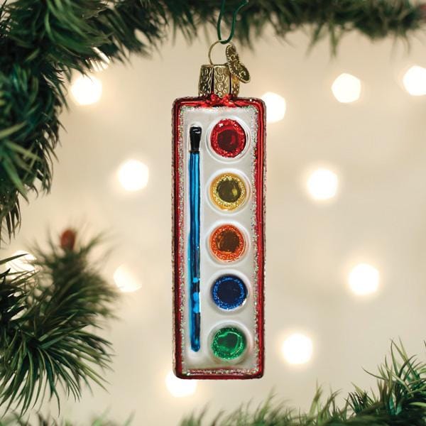 Old World Christmas Watercolor Palette Ornament