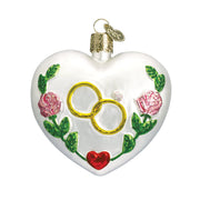 Old World Christmas Wedding Heart Ornament