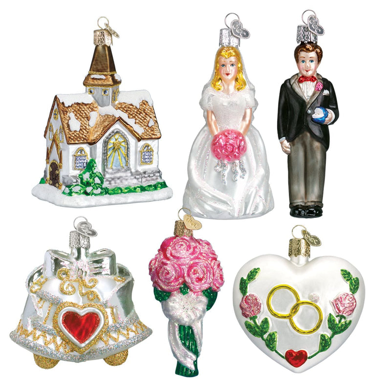 Old World Christmas Wedding Ornament Collection