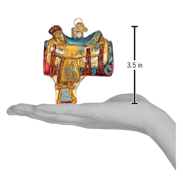 Old World Christmas Western Saddle Ornament