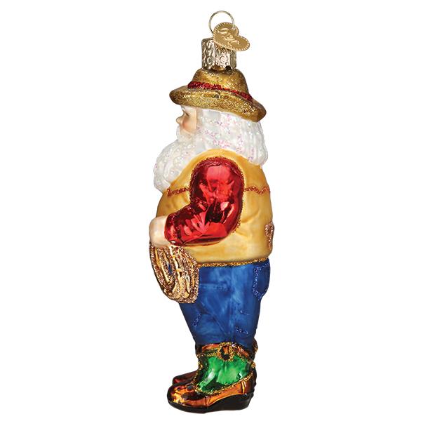 Old World Christmas Western Santa Ornament