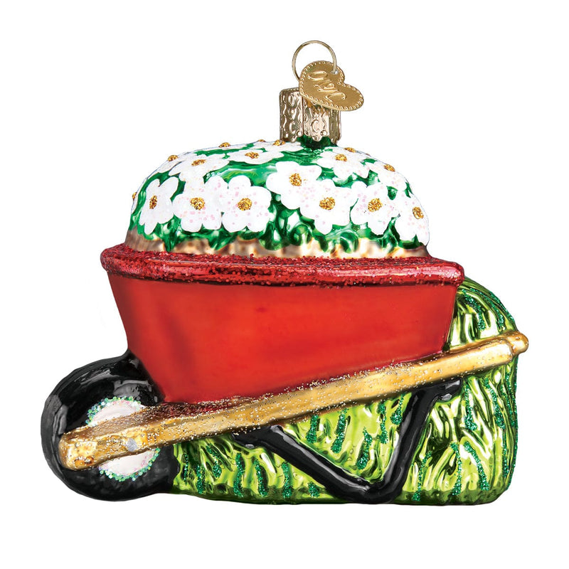 Old World Christmas Wheelbarrow Ornament