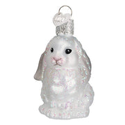 Old World Christmas White Baby Bunny Ornament