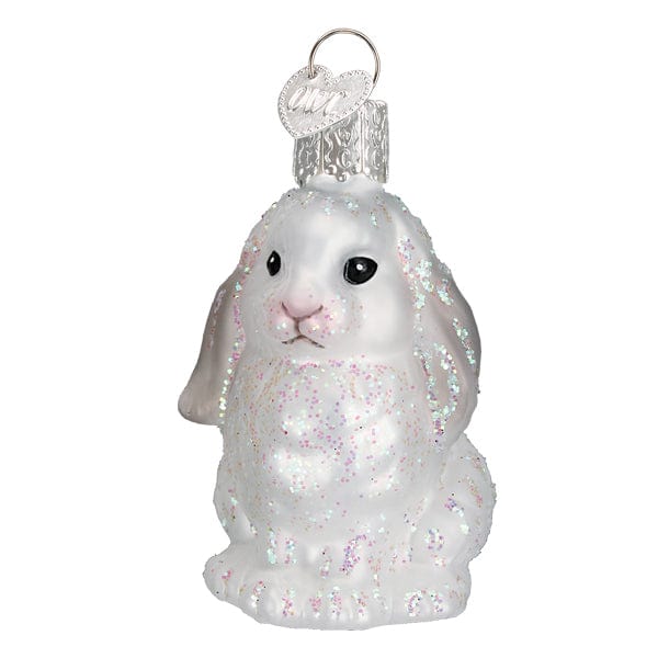 Old World Christmas White Baby Bunny Ornament