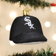Old World Christmas White Sox Baseball Cap Ornament