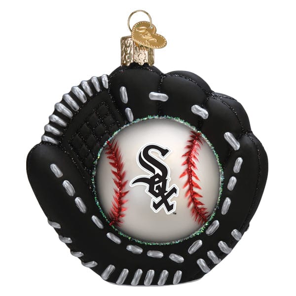 Old World Christmas White Sox Baseball Mitt Ornament