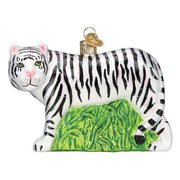 Old World Christmas White Tiger Ornament