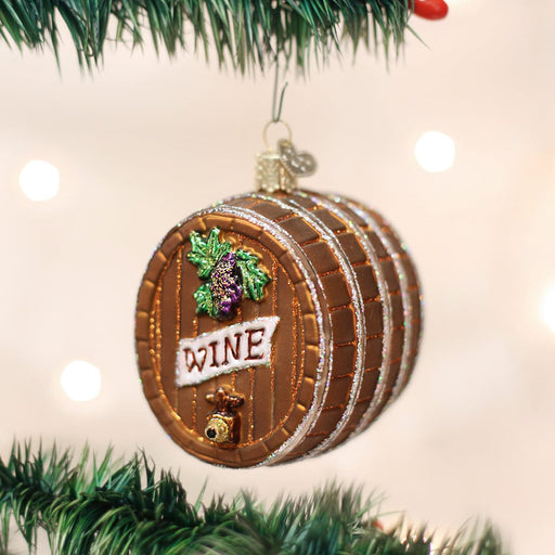 Old World Christmas Wine Barrel Ornament