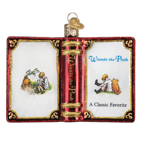 Old World Christmas Winnie-the-Pooh Book Ornament