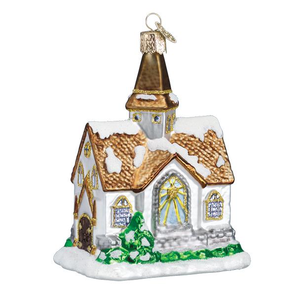 Old World Christmas Winter Cathedral Ornament