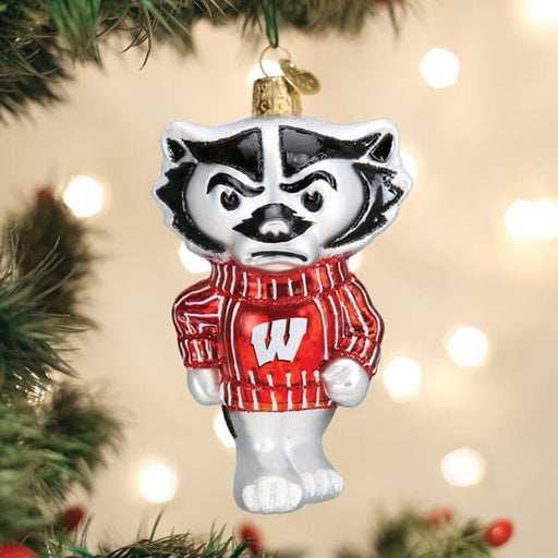 Old World Christmas Wisconsin Bucky Ornament