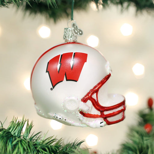Old World Christmas Wisconsin Helmet Ornament