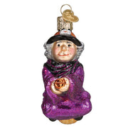 Old World Christmas Witch On Broomstick Ornament