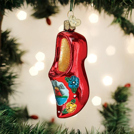Old World Christmas Wooden Clog Ornament