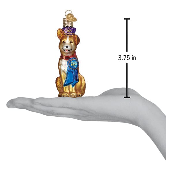 Old World Christmas World's Best Dog Ornament