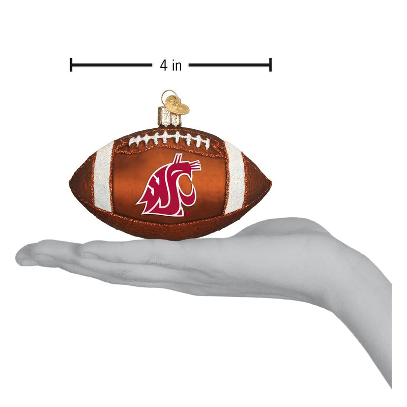 Old World Christmas WSU Football Ornament