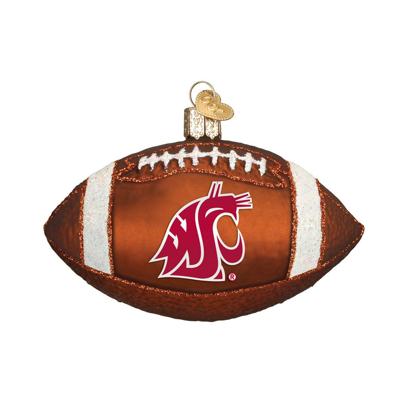 Old World Christmas WSU Football Ornament