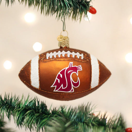 Old World Christmas WSU Football Ornament