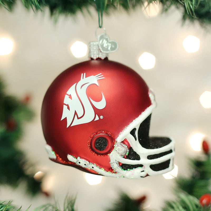 Old World Christmas WSU Helmet Ornament