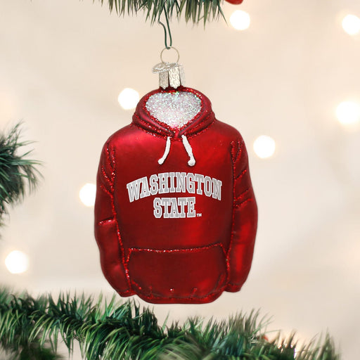 Old World Christmas WSU Hoodie Ornament