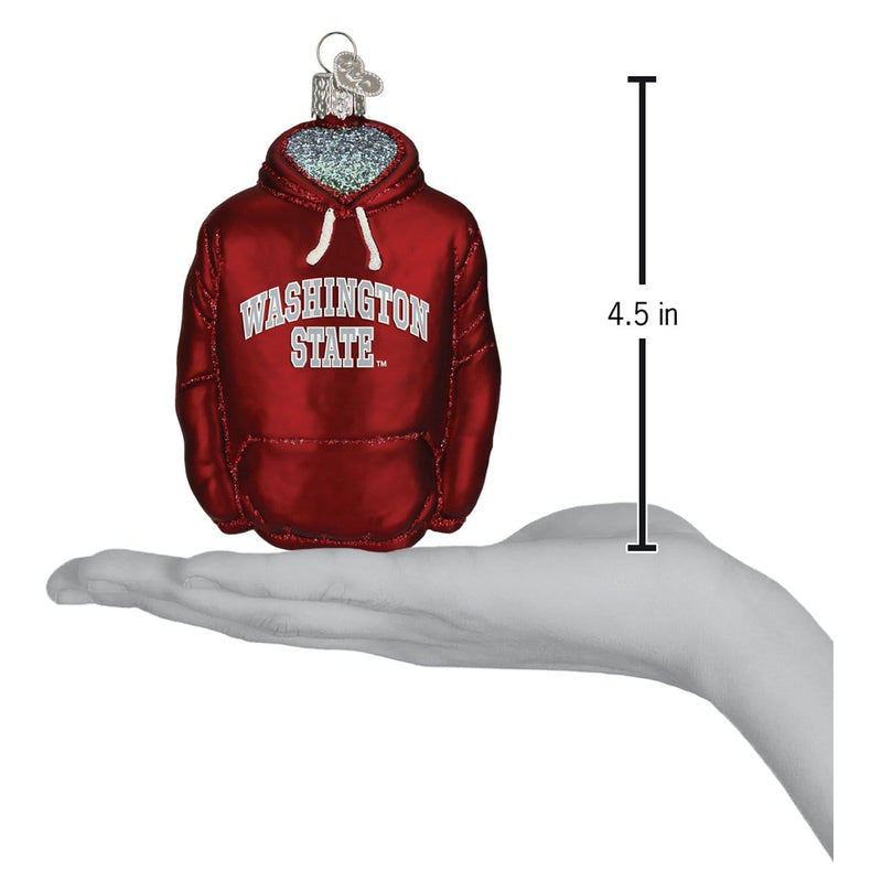Old World Christmas WSU Hoodie Ornament