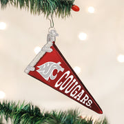 Old World Christmas WSU Pennant Ornament