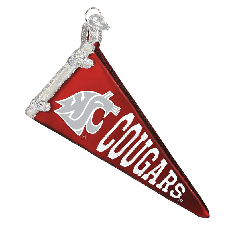 Old World Christmas WSU Pennant Ornament