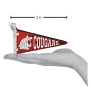 Old World Christmas WSU Pennant Ornament