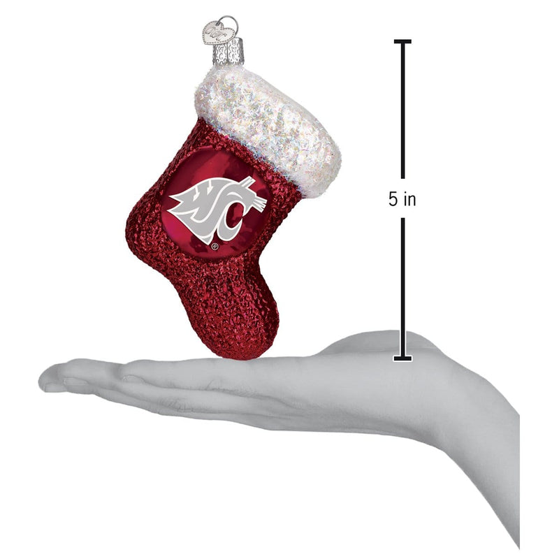 Old World Christmas WSU Stocking Ornament