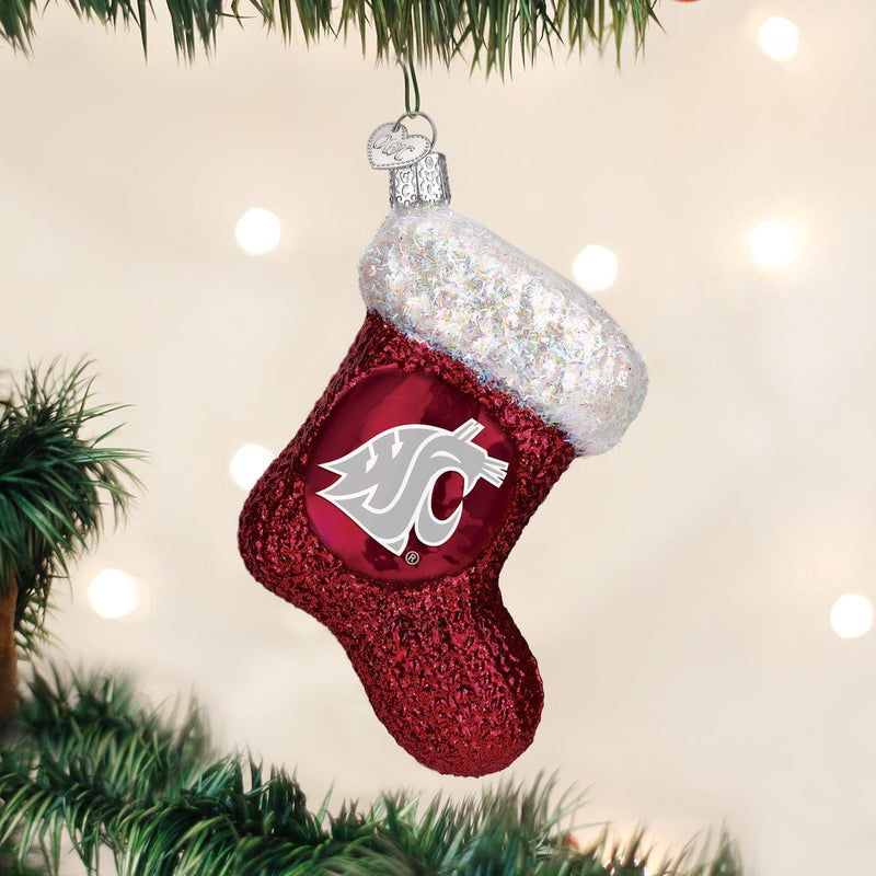 Old World Christmas WSU Stocking Ornament